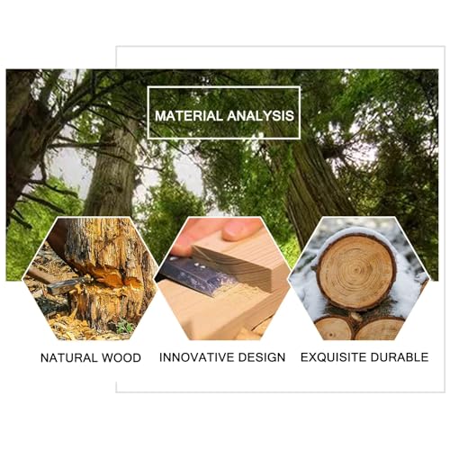 Image of Wood Tire Thumper, Tire Pressure Check Tool for Semi Trucks and Trailers, Non-Slip Handle, Fishing Bat for RV Camping, Natural Color