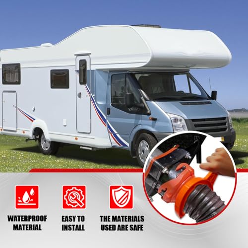 Image of Zufoty 2 PCS RV Sewer Hose Wrench, Multi Purpose Fittings Wrench to Connect and Disconnect Sewer Hoses, Fits Most 3 Inch and 4 Inch Male /Female RV Sewer Caps, RV Accessories