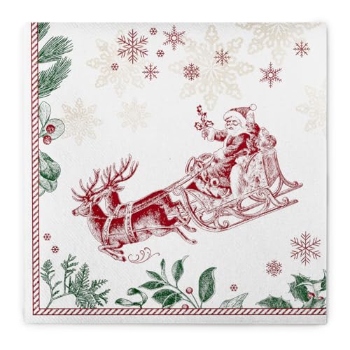 Mank Airlaid-Servietten 40 x 40 cm perfekt für Weihnachts- &...
