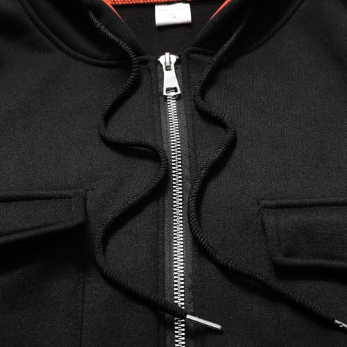 Mens Hoodies 2025 Zip up Hoodie Tactical Military Hoodie Outdoor Hiking Jackets with Pockets Full Zip Winter Coats4