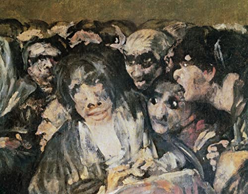 Peinture pour décoration salon toile Goya Pèlerinage à San Isidro