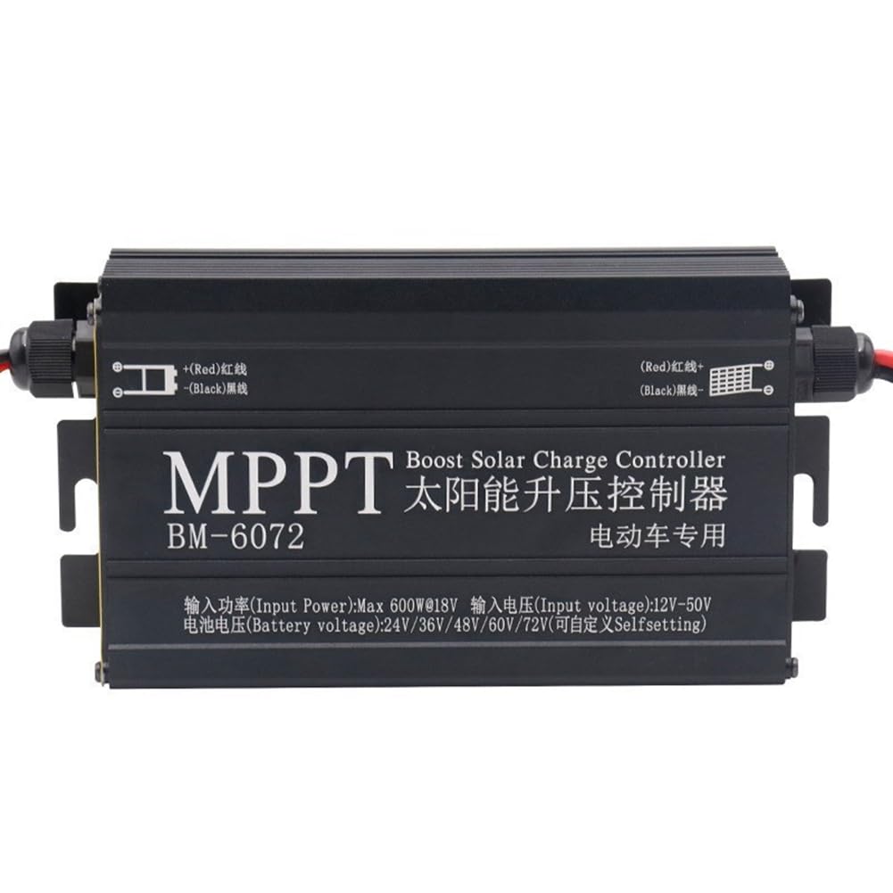 Littimoon MPPT 600W Solar Boost Charge Controller for 24V 36V 48V 60V 72V Battery Charger Charge Digital Controller