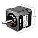 AUKUYEE Nema 17 Stepper Motor + Stepper Motor Driver,Bipolar 1.7A/24V 38mm Body 4-Lead Stepper Motor & 32 Segments 4A 40V 57/86 Stepper Motor Driver for 3D Printer/CNC, 56.6oz.in (40ncm) & Driver