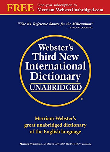 Webster's Third New International Dictionary, Unabridged #TOP2