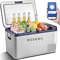 BODEGACOOLER 12 Volt Car Refrigerator, 27 Quart (25L) Car Fridge Portable Freezer (-4?-68?), Electric Cooler for Vehicles Truck RV Camping Travel Home Use -12/24V DC & 100V-240V AC, WIFI APP Control