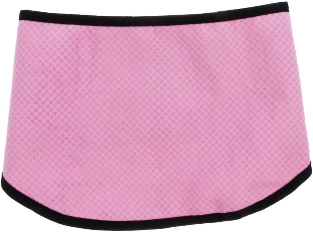 Dog Cooling Towel Scarf for Hot Weather Outdoor Walking Pink PVA