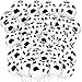 LovesTown 100 PCS Cow Print Balloons, 12 Inch Cow Balloons Latex Balloons for Children Party Cowboy Theme Birthday Party Favor