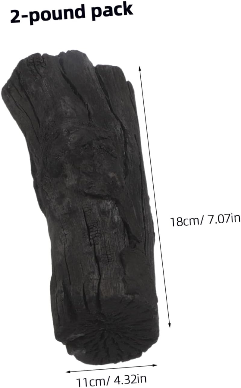 Wood Charcoal for BBQ Long-Burning Smokeless Hardwood Charcoal for Grilling Camping Fireplace 1 Bag Kitchen Essential for Outdoor Cooking