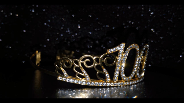 Tiara Morada Y Banda De Satén Con Purpurina Y Corona De Tiara De Diamantes De Imitación De Cristal Para Fiesta De Cumpleaños 90, Suministros De Recuerdos, Decoraciones Para Tartas, Accesorios De