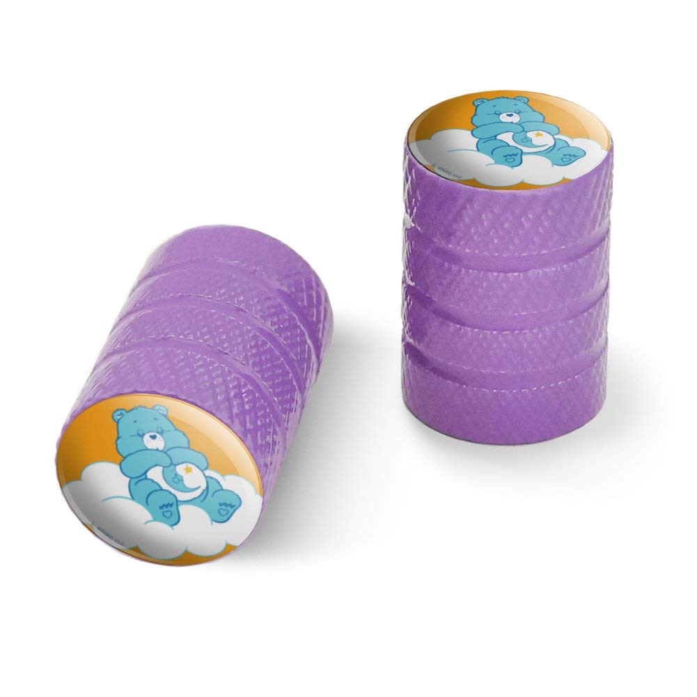 Care Bears Bedtime Bear Motorcycle Bicycle Bike Tire Rim Wheel Aluminum Valve Stem Caps