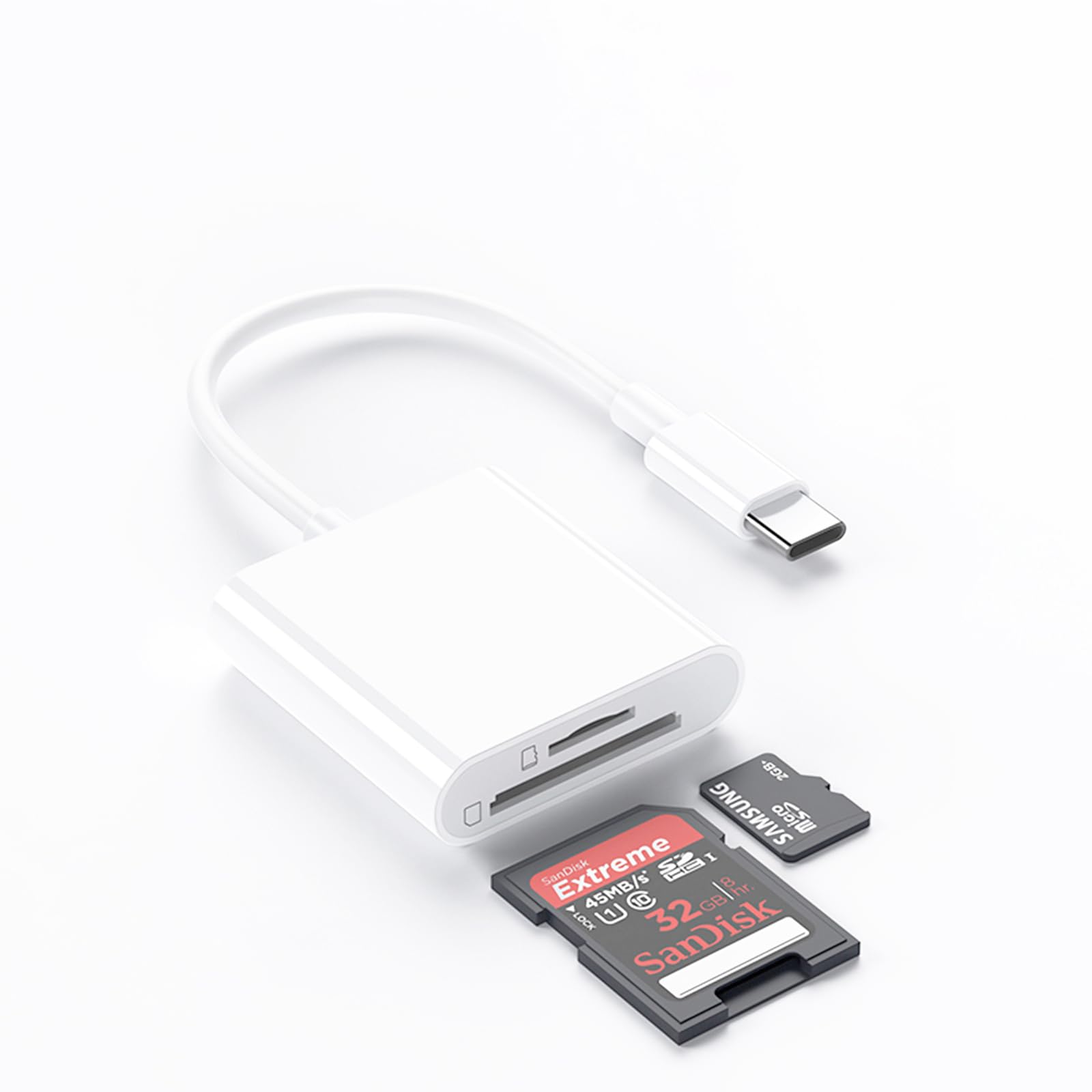 Juckier SDカードリーダー タイプC SD/TFカード 2in1 カメラリーダー デジカメからスマホに転送 スマホ転送 USB3.0 OTG機能 設定不要 写真/ビデオ/ファイル 高速伝送 iPhone15/16/MacBook/PC/Galaxy/AndroidなどUSB-C機器に適用