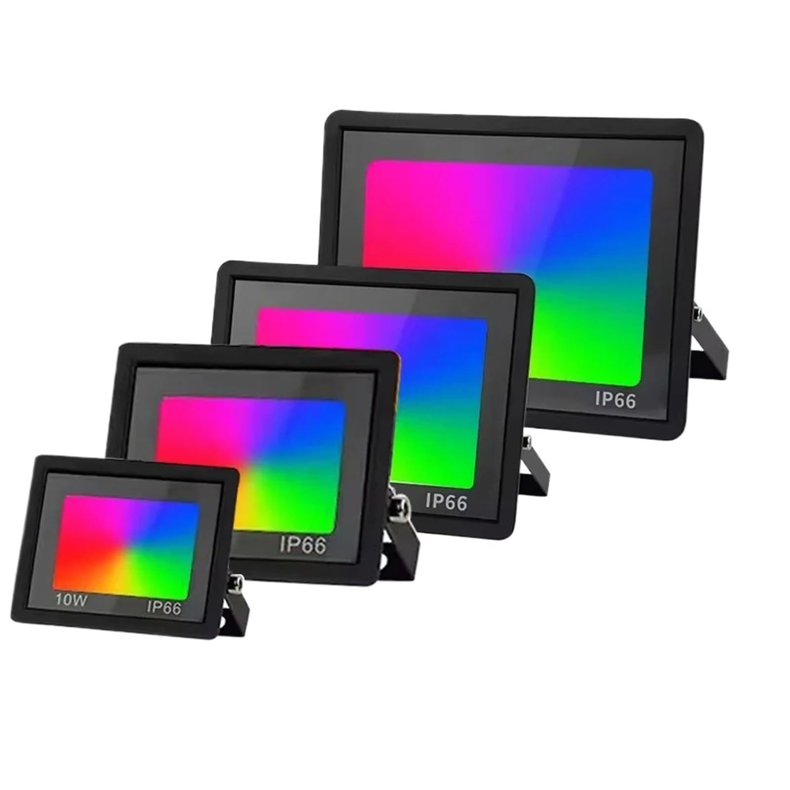 Gadsqdkok Rgb-With Remote Rgb Led Floodlight Outdoor Lighting 220V Ip66 Waterproof Multicolor Spotlight Lamps Landscape Lighting 30W 50W 100W With Remote(30W)