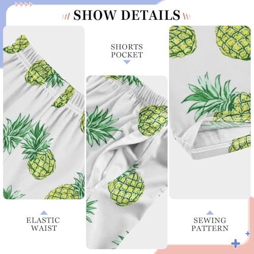 Pajama Bottoms, Pajamas Long Pant Pineapples Green Lounge Wear Casual Sleep Pants Soft Pjs Sleepwear4