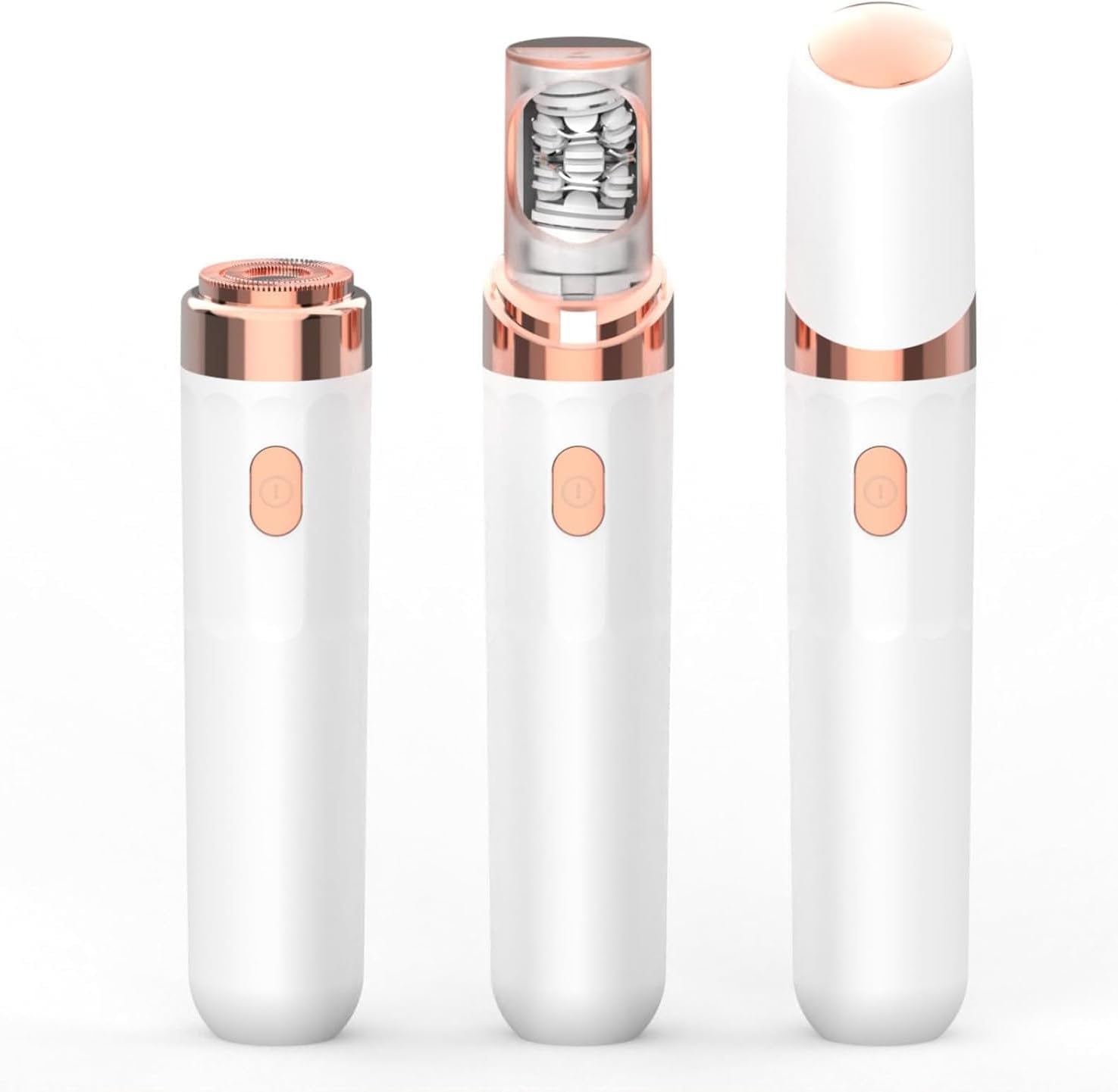 EpilSmooth Épilateur Visage Rechargeable USB pour Femme - Épilation Douce et Rapide, Appareil Facial Portable avec Recharge USB, Idéal pour une Peau Lisse (Blanc)