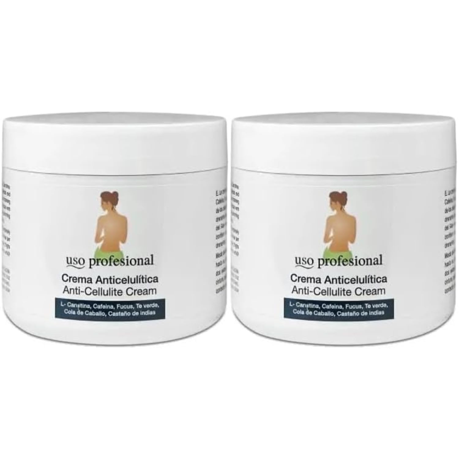 Crema anticellulite con caffeina, fucus e tè verde, 500 ml (2 unità)