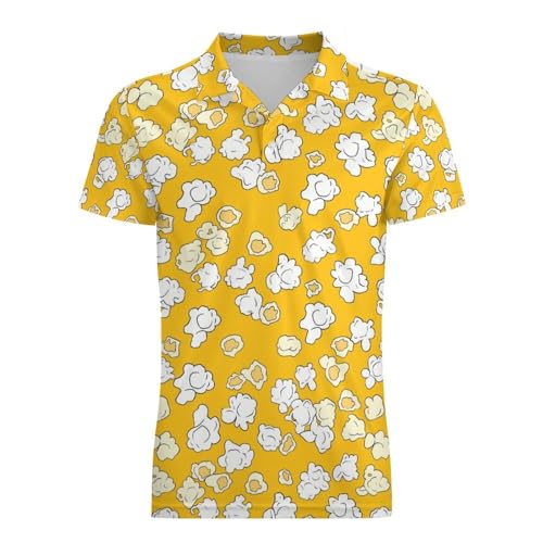 Boys' Classic Polo Shirts Short Sleeve Moisture-Wicking Golf & Tennis Shirts for Youth Teens Popcorn4