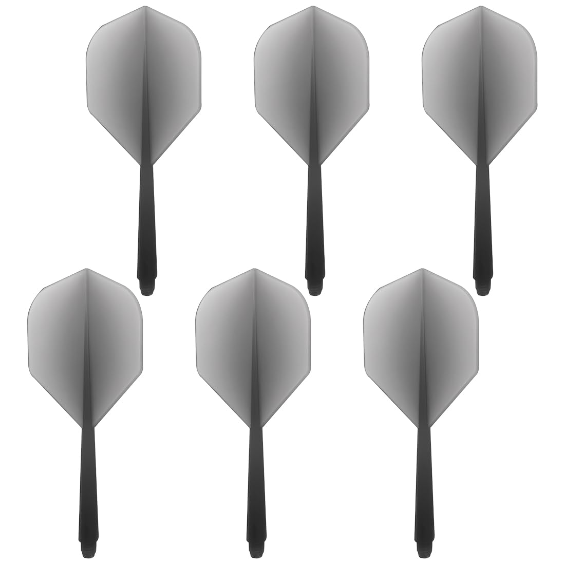 6 Pezzi Alette per Freccette con Fusto Stabile, Alette Stabili con Tecnologia Fusion, Fusti in Plastica Rigida, Sistema Combinato di Fusto e Alette per Gioco e Freccette Adulti, Filettatura 2BA