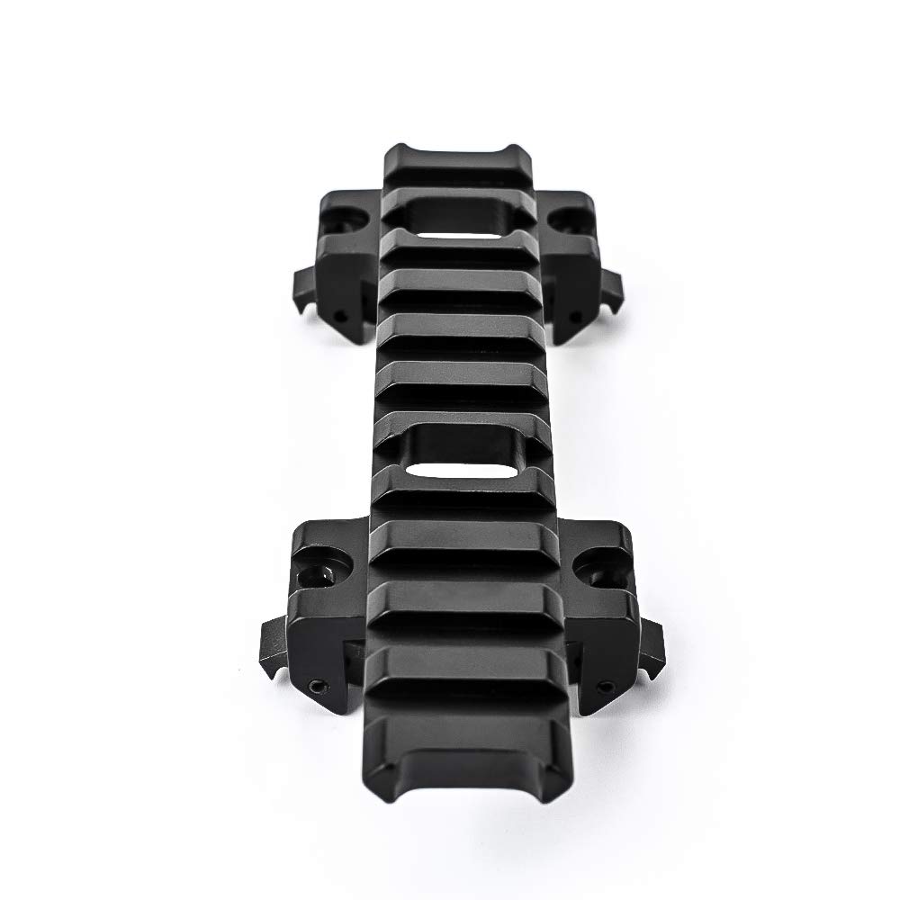 Extension de Montage de Lunette de visée Tactique MP5 G3 Long Rail, Adaptateur de Support de Rail à Profil Bas en Aluminium pour système de Rail Picatinny de 20 mm (Noir)