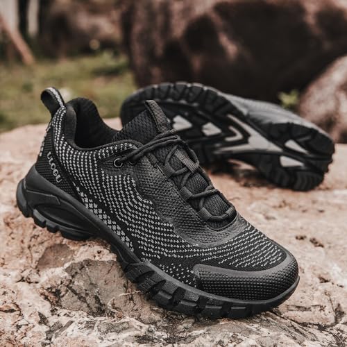 ulogu Waterproof Hiking Shoes for Men Women丨 Comfy Lightweight Non-Slip All Day Walking Work Sneakers 6-Month Warranty2