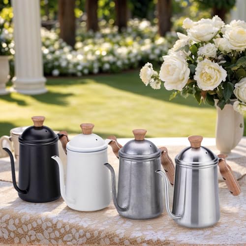 Pots à café à la main en acier inoxydable durable de 650ml - 4