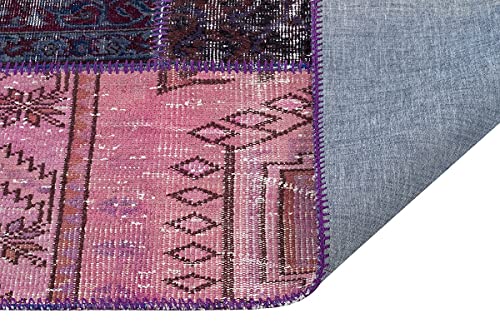 Tapis patchwork turc laine fait main ALLMODE au charme unique - 3