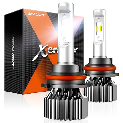 Image of SEALIGHT 9007 /HB5 LED Fog Bulbs, 8X Off-Road Use Bulbs Powersports Light Bulbs, 9007 Driving Light, 6000k White, Plug-N-Play, Pack of 2