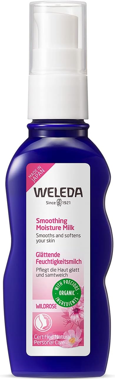 Weleda Wild Rose Moisture Milk, 2.4 fl oz (70 ml), For Wobble Pores and skin, Milky Lotion, Moisturizing, Magnificence Lotion, Japanese Growth Method, Recent Rose Scent, Naturally Derived Components, Natural, 2.4 fl oz (70 ml) (x 1)
