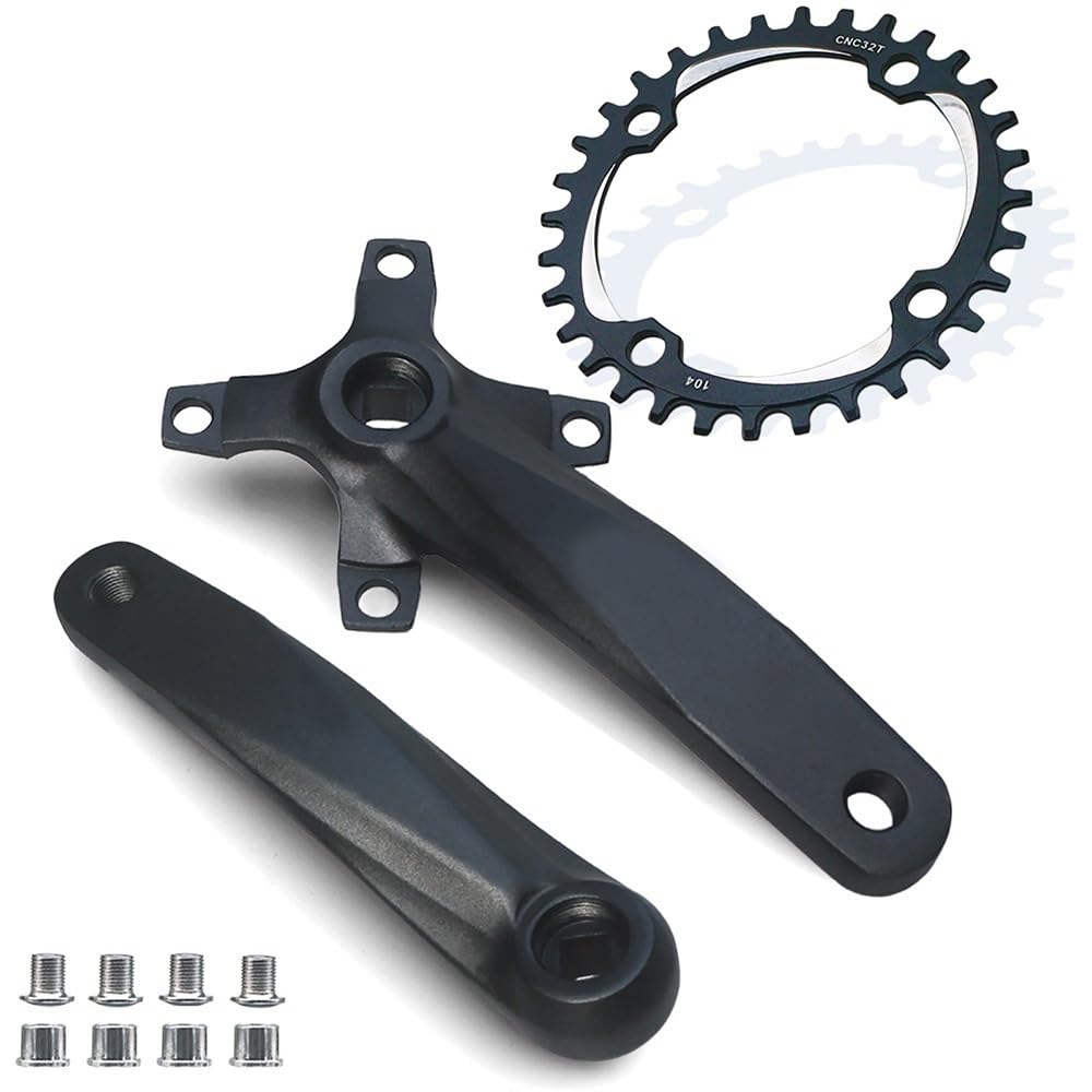 Guarnitura Bici da Strada 152/165/170mm Pedivelle Quadrato Stretta Larga Corona 30/32/34/36/38/40/42T 8/9/10/11s Manovella MTB Bici Pieghevoli