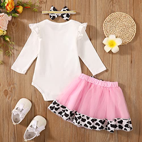 Baby Girl 1st Birthday Outfit - Cow Tutu Skirt3
