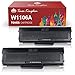 Toner Kingdom 106A (Con Chip) Cartucce di Toner di Ricambio per HP 106A W1106A Compatibile per Laser 107a 107r 107w MFP 135a MFP 135w MFP 135r MFP 137fnw MFP 135wg MFP 137fwg (2 Nero)