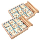 紙とは違う、木製ならではのあたたかみあるナンプレボード。数字の駒を置くだけなので、ミスしてもすぐ修正可能。紙より快適で、目にも優しい数独で、脳トレ体験をお楽しみいただけます。 小学生から高齢者まで幅広く遊べる知育ゲーム。書いたり消したりのストレスがなく、繰り返し遊べて経済的。脳活・指先トレーニングにも最適なボードゲームです。 数字ピースは赤と黒の裏表仕様で、初期配置と自分の解答をひと目で区別可能。駒収納用の引き出し付き＆スペア駒もあるから、片付けも安心。家族みんなで楽しめます。自分用、お子様や祖...