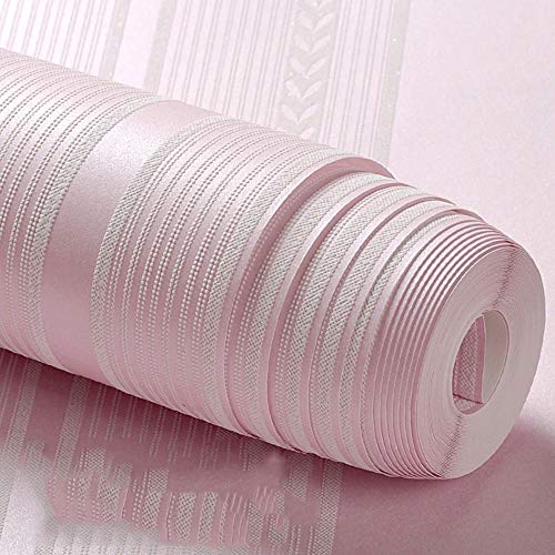 Papel pintado simple de rayas verticales no tejidas papel tapiz de sala de estar papel tapiz dormitorio papel tapiz de hotel sala de estar sofá dormitorio TV fondo papel de pared beige rosa blanco