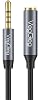 VegGieg 3.5mm TRSS Aux Headphone Microphone Audio Extension Cable 2 Meters