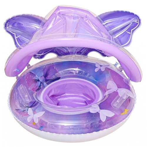 Flotteur piscine bébé avec auvent pour les vacances d'été