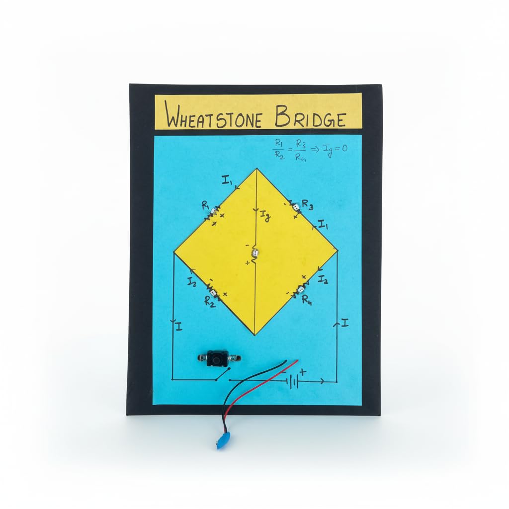 Wheatstone Bridge Working Model for Class 12 Physics Science Project – STEM Educational Experiment Kit for School, College & Science Projects | Komodo Craft-image-49