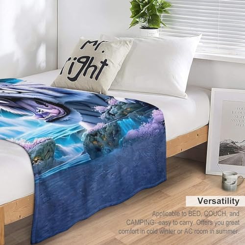 Couverture tigre en flannel 100x130cm avec impression numérique 3D