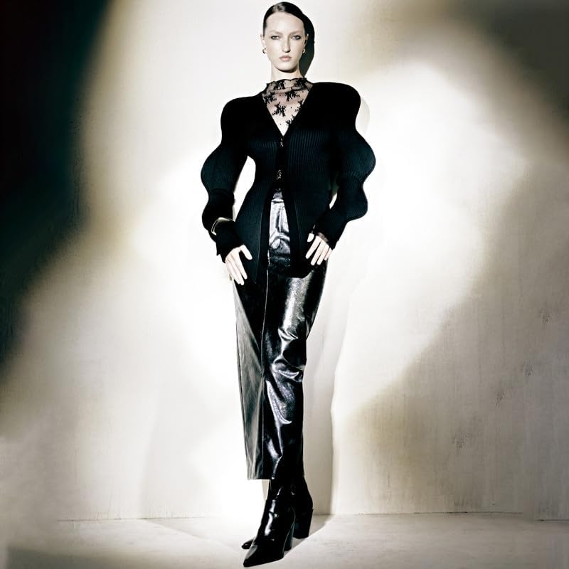 URBAN REVIVO Women's Knit Cardigan Sweaters Long Sleeve Button Down Open Front Casual Outwear Trendy 2025 - Image 6