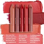 BINGBRUSH Crayon Matte Longwear Lipstick Pack Set,Moisture Smooth Color Stick Ultimate Lip Crayon for Makeup Collection - Waterproof Velvet Lipgloss (07#, 1 Count (Pack of 1)) - Image 5