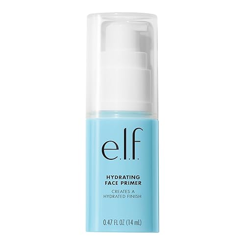 e.l.f. Hydrating Face Primer, Lightweight, Long Lasting, Creamy, Hydrates, Smooths, Fills in Pores and Fine Lines, Natural Matte Finish, Infused with Vitamin E, 0.47 Oz - Hydrating Face Primer - 14 ml (Pack of 1)