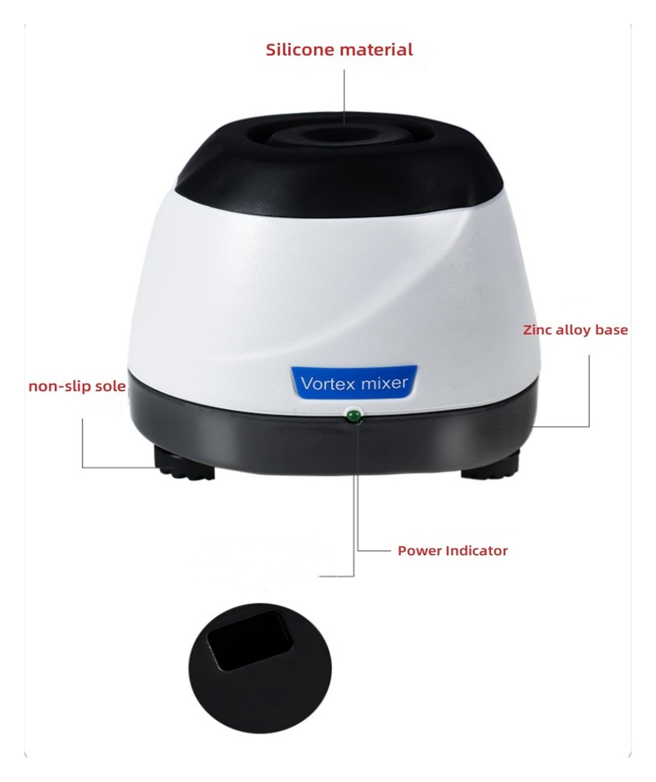 Labor Oszillator Shaker, Mini-Mixer, 4000 U/min, Tattoo-Pigment, Nagellack, flüssige Tinte, Mixer, Laborschüttler, Laborausrüstung