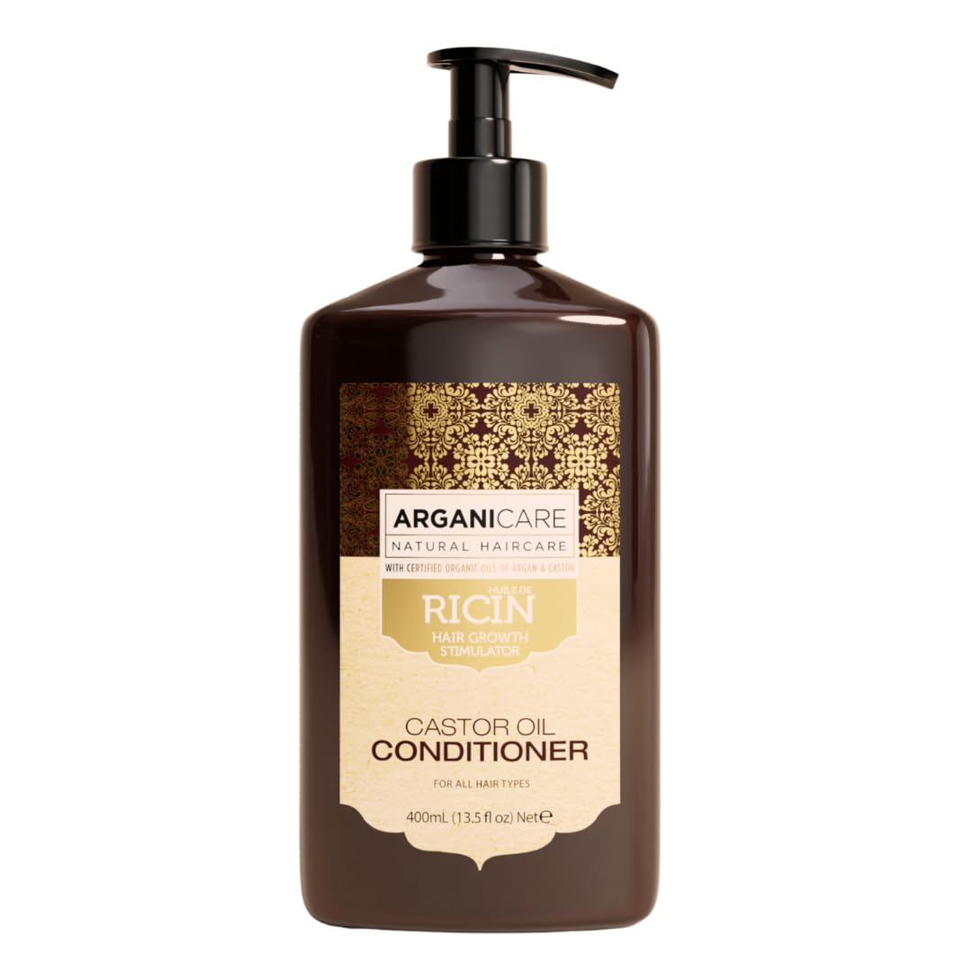 Arganicare | Castor Range | RECONSTRUCTIVE CONDITIONER | Castor | Promotes Growth & Stimulates Growth | Ultra-Nourishing | High Hydration | All hair types | 13.53 fl oz