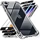 Tentoki 3 in 1 für panzerglas und hülle iPhone SE 2020/2022 (iPhone SE 3/2), iPhone 7/8,[Nie Vergilbung] schutzfolien TPU handyhülle Schlanke Stoßfeste Anti Kratzt Transparent Case