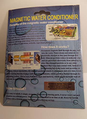Magnetic Water Softener-No Salt Water Conditioner-For 1/2" Pipes or Smaller-Apts, Condos, RV, Mobile Homes