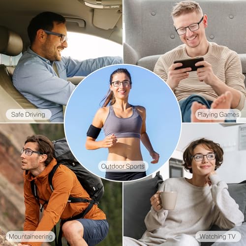 Image of Bluetooth Audio Smart Blue Light Glasses for Men & Women, Blue Light Filtering & Open Ear Sound Smart Glasses with Mic & Speakers - Touch & Voice Assistant Compatible for Office,Music,Answering Calls