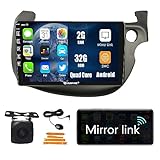 KUNFINE Android10 オートラジオ カーナビゲーションステレオマプレーヤー GPSラジオ IPS2.5D、ホンダフィット 2007-2014 RHDに適用