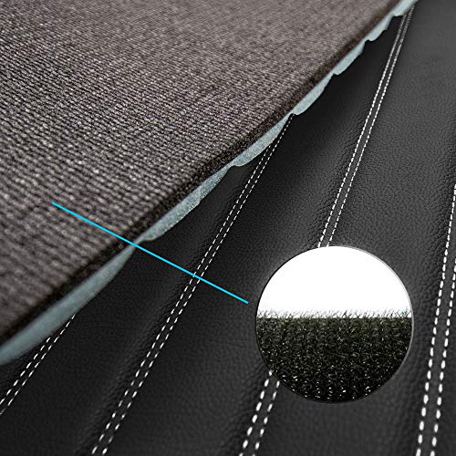 Image of FH Group F16500RED-32 Deluxe Heavy Duty Faux Leather Flat Stripe Multi-Purpose Red Automotive Cargo Liner fits most Cars, SUVs, and Trucks, 32 inches