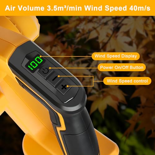 Cordless Air Leaf Blower for Dewalt 18V Battery, Electric Jobsite Blower - Image 5