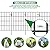 25 Pack Decorative Garden Fence Total 27ft (L) x 24in (H) 1.44" Gap Metal Wire Rustproof Animal Barrier Dog Rabbit Fence Flower Bed Landscape Fencing Patio Yard Protection Fencing Border Black