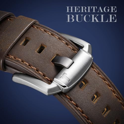 Image of Leather Band for Apple Watch Ultra 3 /Ultra 2 Bands 49mm 46mm 45mm 44mm, Top Genuine Leather Designer Replacement Strap for iWatch Ultra 3 2 1 SE series 11 10 9 8 7 6 5 4 3