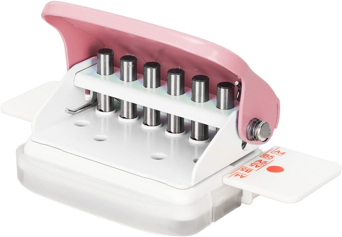 Mini Binding Machine, 6 Holes Cinch Book Binding Machine, Punching 5 Sheets, for 30 Holes B5 26 Holes A5 20 Holes Flipchart Inner Pages Punching()